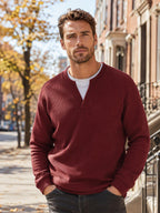 Herren Waffel-T-Shirt im Layer-Look | Bequemer Alltagsstil mit eleganter Struktur