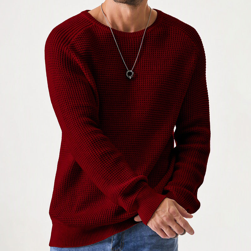 💎🌟 Mieux noté – Pull col rond pour homme – classique et élégant