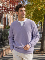 Herren Waffel-T-Shirt im Layer-Look | Bequemer Alltagsstil mit eleganter Struktur