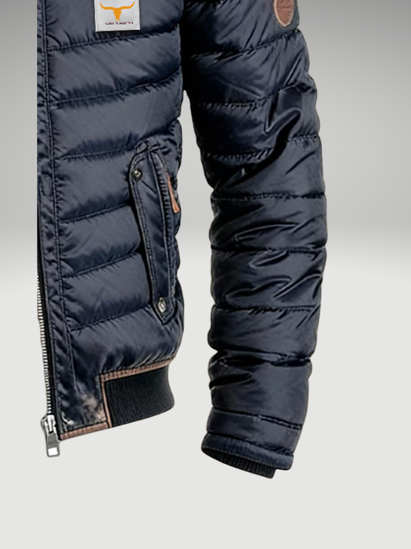 Herren Steppjacke mit hohem Kragen