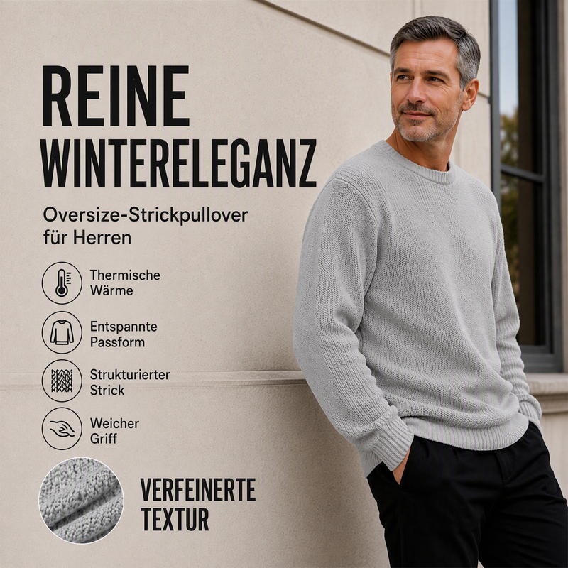 💎🌟 Mieux noté – Pull col rond pour homme – classique et élégant