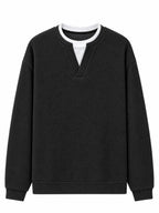 Herren Waffel-T-Shirt im Layer-Look | Bequemer Alltagsstil mit eleganter Struktur