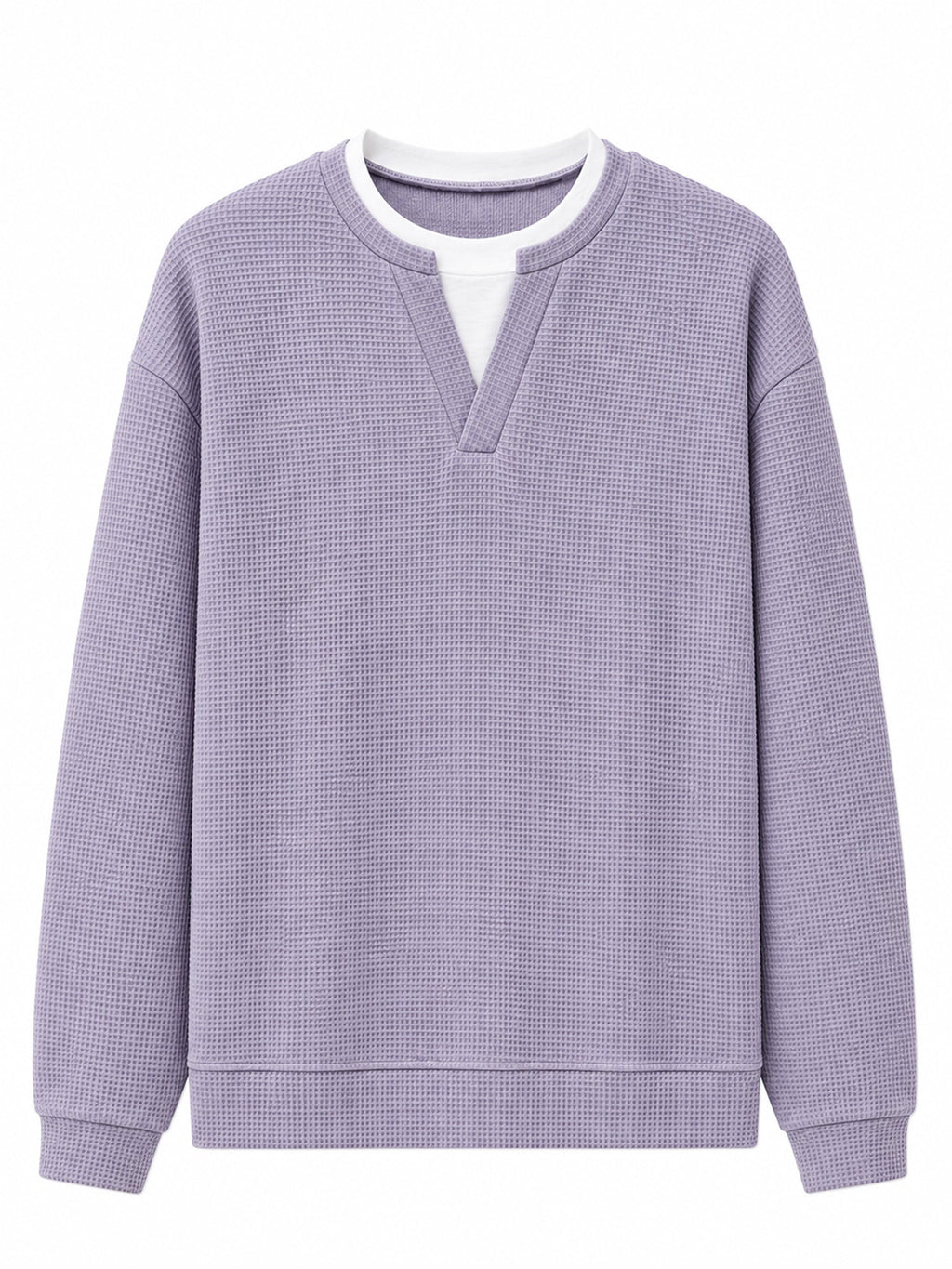Herren Waffel-T-Shirt im Layer-Look | Bequemer Alltagsstil mit eleganter Struktur