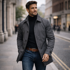 Manteau imperméable pour homme avec poches pratiques