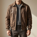 Veste homme à coupe cintrée et détails métalliques