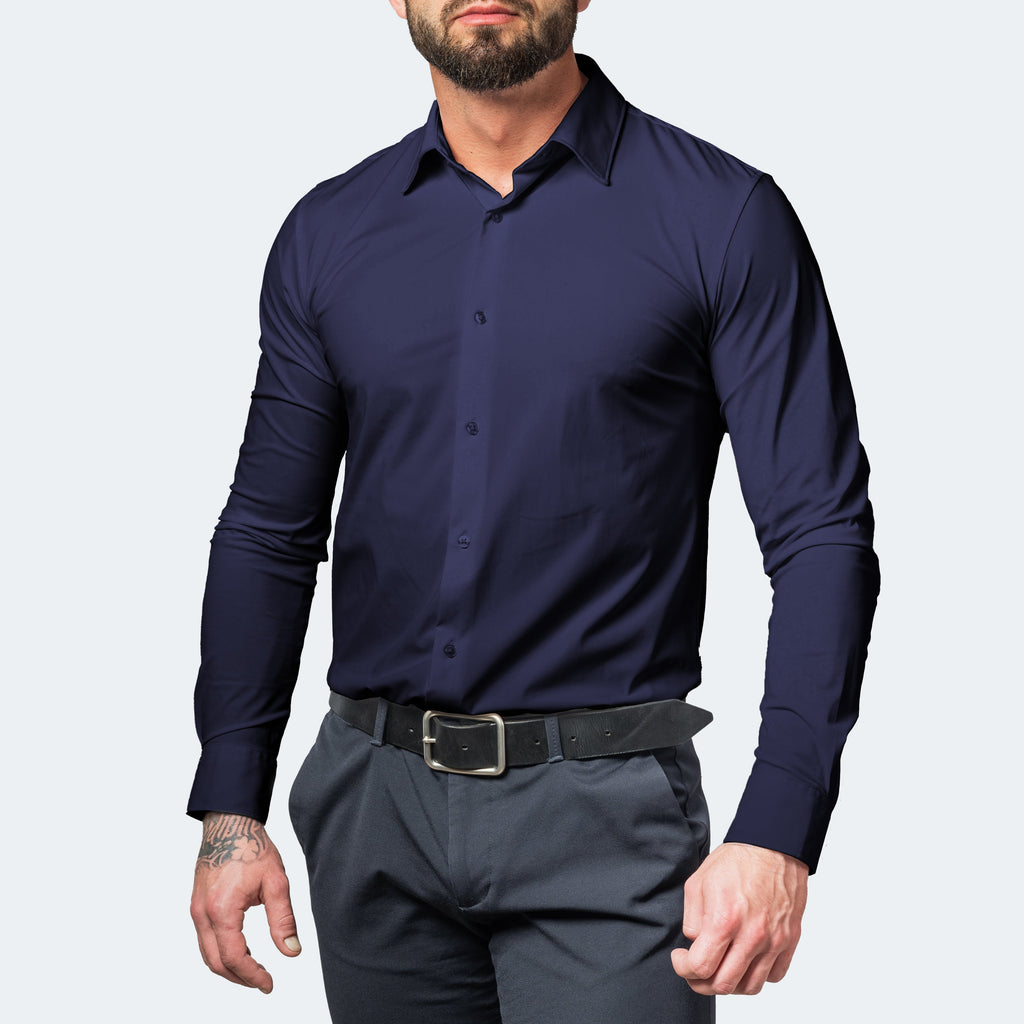 Herren-Businesshemd Slim Fit elegant formell