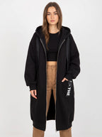 Oversize-Kapuzen-Sweatmantel für Damen