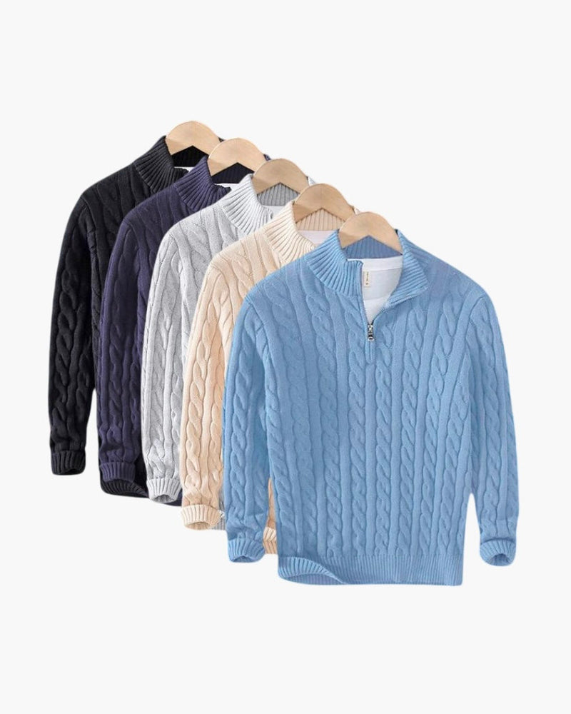 TAEBAEK Pullover mit Reißverschluss – 5er-Pack