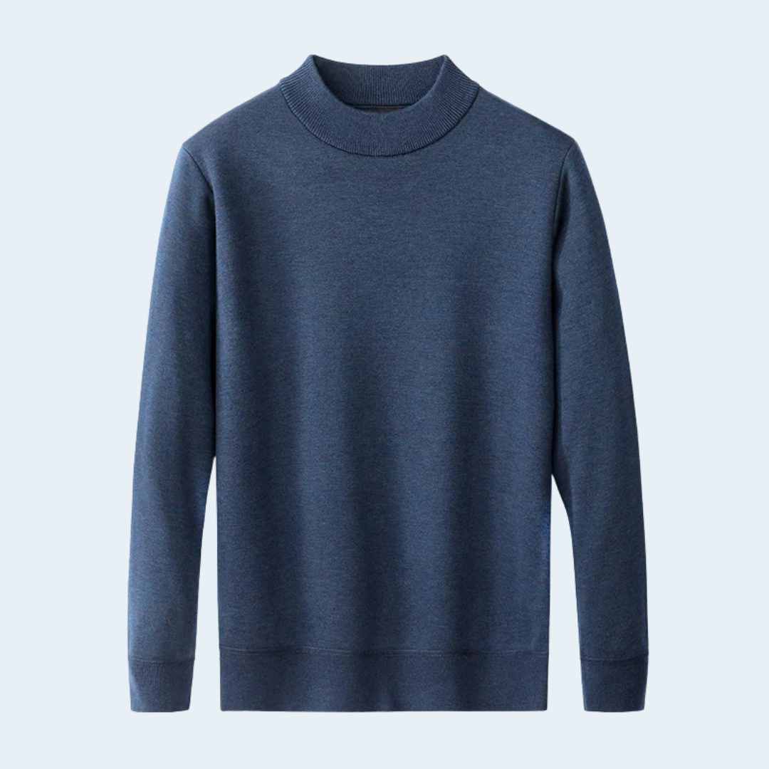 Herren-Rollkragenpullover in Relaxed Fit | Klassischer Strickpullover