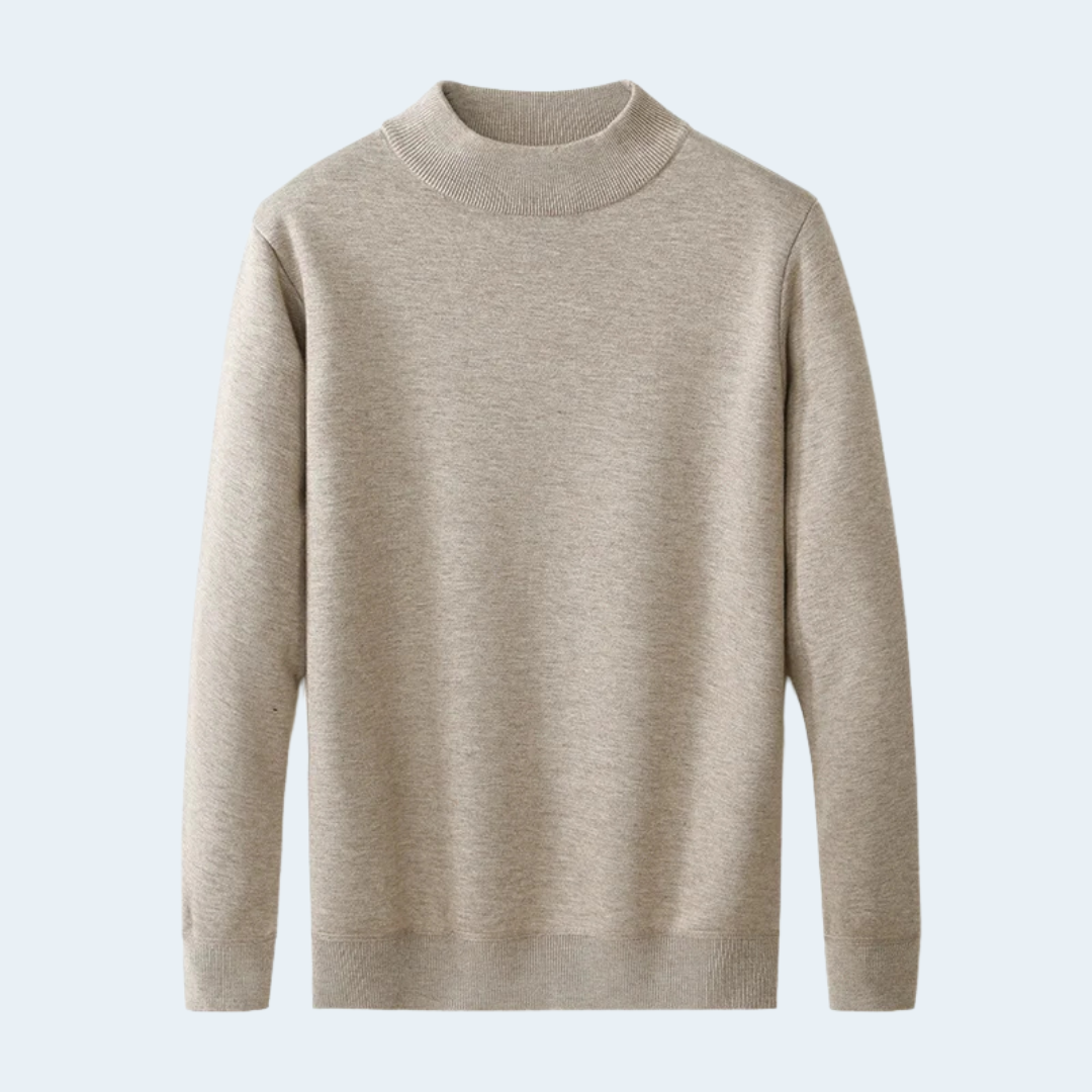 Herren-Rollkragenpullover in Relaxed Fit | Klassischer Strickpullover