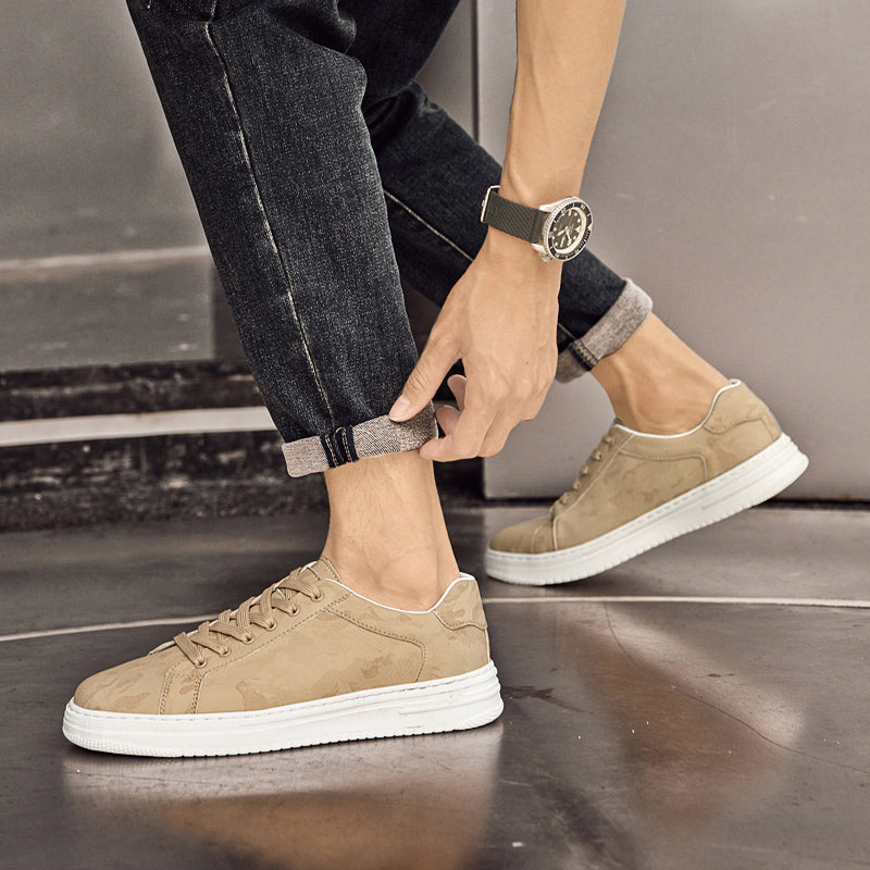 Leder-Sneaker für Herren in elegantem, vielseitigem Design