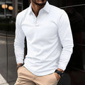 Langärmeliges Slim-Fit-Poloshirt für Herren | Vielseitiges Oberteil für Herren