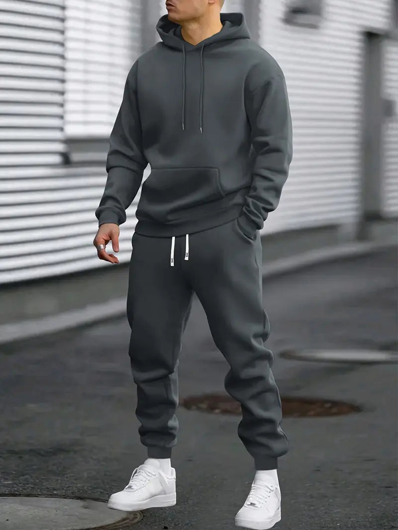 Herren Trainingsanzug Hoodie Jogginghose Set Sport