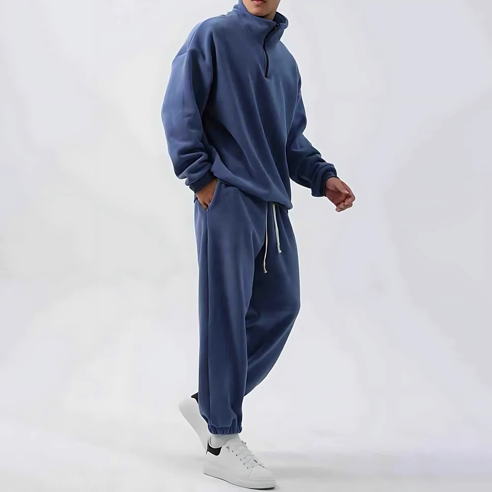 Ensemble en velours pour homme, coupe décontractée, style décontracté