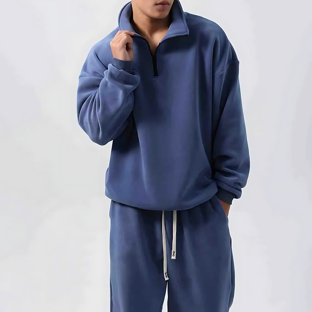 Ensemble en velours pour homme, coupe décontractée, style décontracté