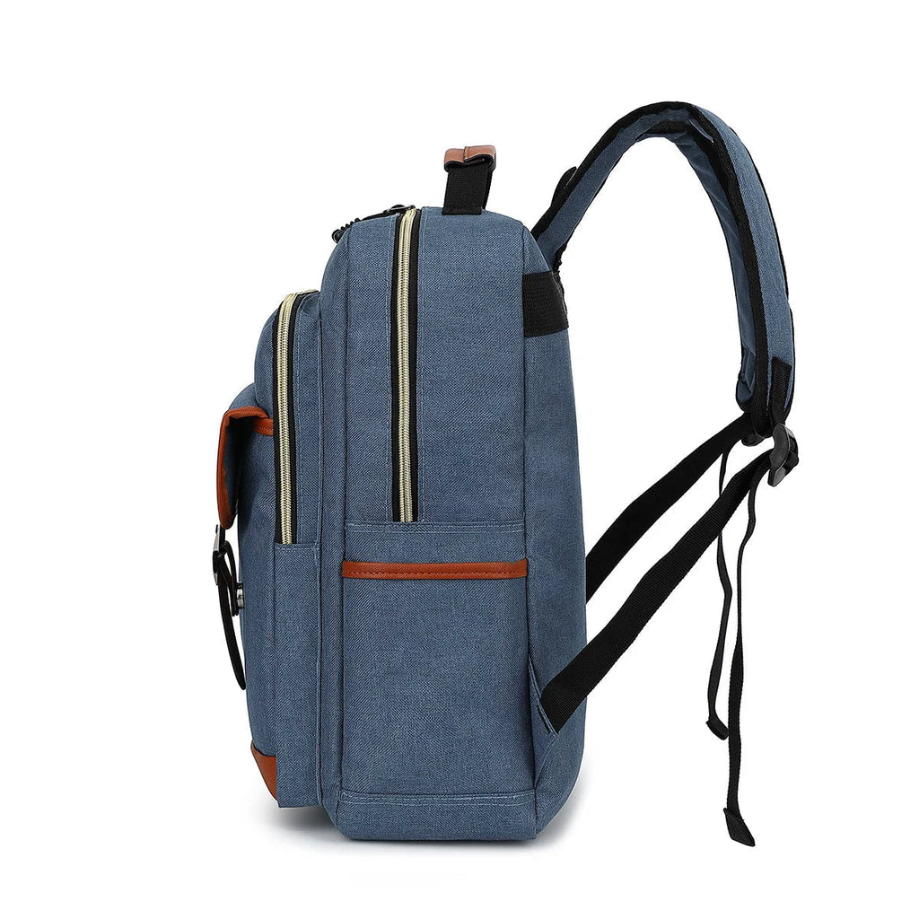 Wasserdichter Laptop-Rucksack – Vintage-Rucksack für Damen & Herren | Rucksack mit Laptopfach, Business & Freizeit