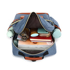 Wasserdichter Laptop-Rucksack – Vintage-Rucksack für Damen & Herren | Rucksack mit Laptopfach, Business & Freizeit
