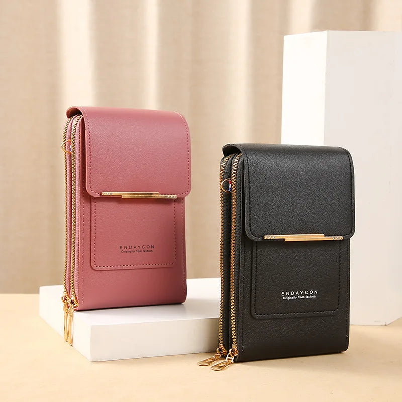 Sac bandoulière pour femme, pochette pour téléphone portable avec porte-monnaie, style décontracté