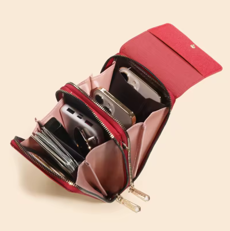 Sac bandoulière pour femme, pochette pour téléphone portable avec porte-monnaie, style décontracté
