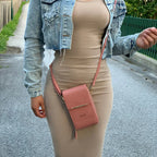 Sac bandoulière pour femme, pochette pour téléphone portable avec porte-monnaie, style décontracté