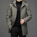 Men's Hooded Winter Jacket For Everyday Warmth With Loose Fit And Practical Design