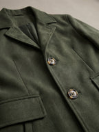 Herren-Blazer mit langen Ärmeln, Reverskragen und lässigem Schnitt | Leichte Jacke