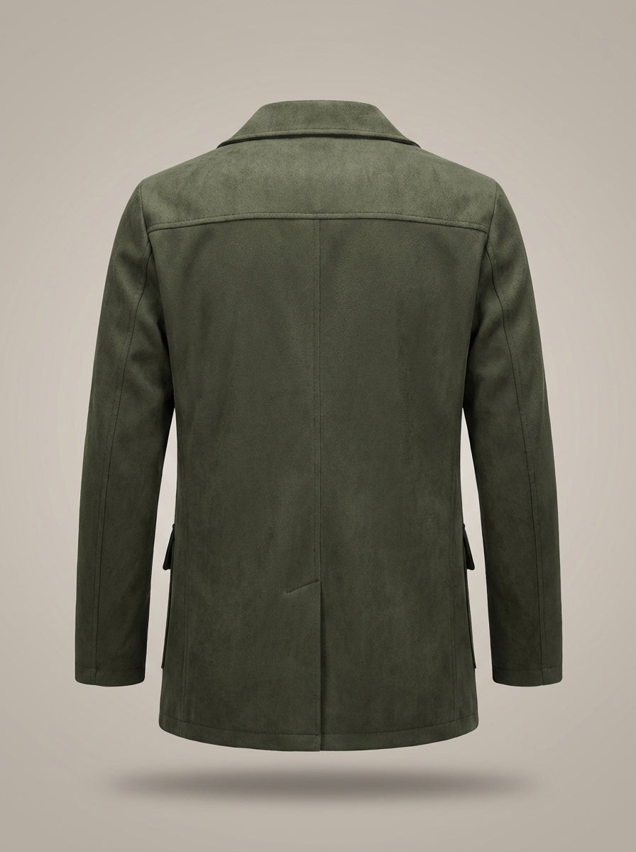 Herren-Blazer mit langen Ärmeln, Reverskragen und lässigem Schnitt | Leichte Jacke