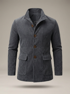 Herren-Blazer mit langen Ärmeln, Reverskragen und lässigem Schnitt | Leichte Jacke