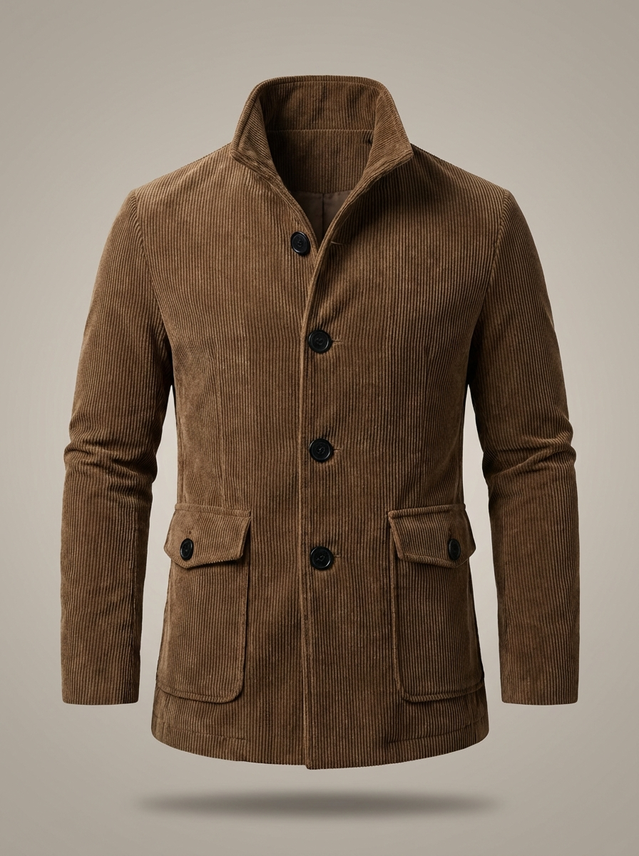 Herren-Blazer mit langen Ärmeln, Reverskragen und lässigem Schnitt | Leichte Jacke
