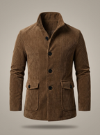 Herren-Blazer mit langen Ärmeln, Reverskragen und lässigem Schnitt | Leichte Jacke