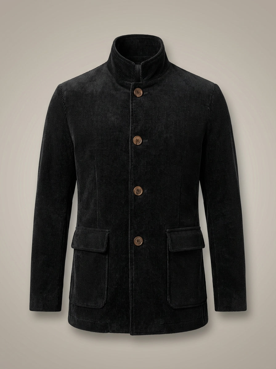 Herren-Blazer mit langen Ärmeln, Reverskragen und lässigem Schnitt | Leichte Jacke