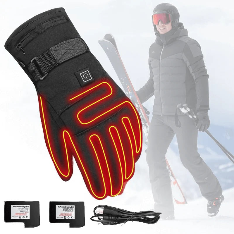 Rechargeable Heated Gloves With Adjustable Temperature Settings For Cold Weather Comfort And Fast Heating