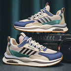Retro-Sneaker für Herren in Grün, Orange und Beige – Sportlich und bequem