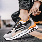 Retro-Sneaker für Herren in Grün, Orange und Beige – Sportlich und bequem