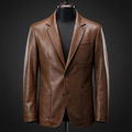 Veste pour homme avec coutures faites main et finition mate