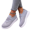 Chaussures de marche à enfiler en maille respirante pour femmes