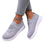 Chaussures de marche à enfiler en maille respirante pour femmes