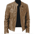 Veste tendance à fermeture éclair et col montant pour homme