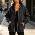 Lässiger Denim-Look mit mehr Layering-Freiheit – Damen-Kapuzenjacke