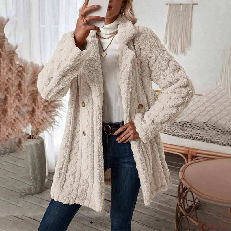 Es wird im Akkord weggeschnappt – zögern Sie nicht! Gift Choice - Winddichter warmer Doppelrecher Mantel für Damen