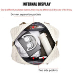 Sac de sport Weekender pour femme et homme, loisirs avec compartiment à chaussures